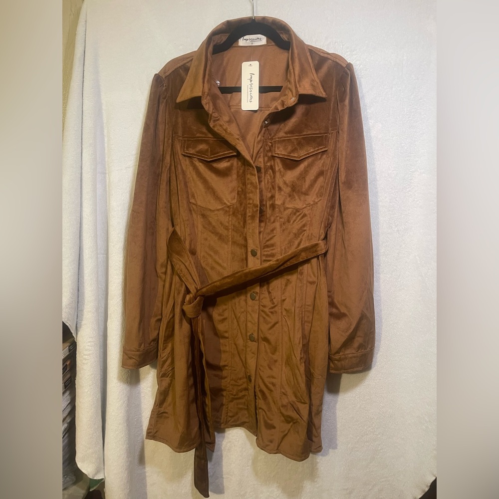 Impressions Tan Dress